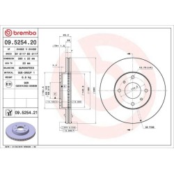 Dischi anteriori 280x22 Prime Nissan 200SX BRE-09.5254.21