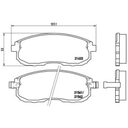 Pastiglie anteriori Prime Nissan 200SX/350Z BRE-P56021