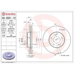 Dischi anteriori 280x30 Prime Nissan 200SX BRE-09.5931.10