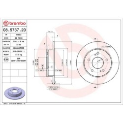 Dischi posteriori 258x9 Prime Nissan 200SX BRE-08.5737.20