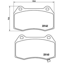 Pastiglie anteriori Prime Nissan 350Z BRE-P56047