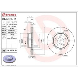 Dischi anteriori 260x24 Prime Subaru Impreza BRE-09.5673.11