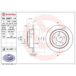 Dischi posteriori 266x10 Prime Subaru Impreza BRE-08.6897.11