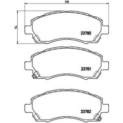 Pastiglie anteriori Prime Subaru Impreza BRE-P78009