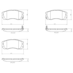 Pastiglie anteriori Prime Subaru Impreza BRE-P78007