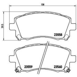Pastiglie anteriori Prime Subaru Impreza BRE-P78010