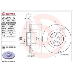 Dischi anteriori 293x24 Prime Subaru Impreza BRE-09.9077.11