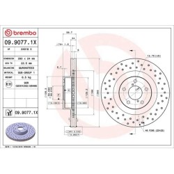 Dischi anteriori 293x24 Xtra Subaru Impreza BRE-09.9077.1X
