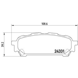 Pastiglie posteriori Prime Subaru Impreza BRE-P78014