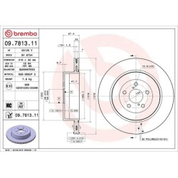 Dischi posteriori 316x20 Prime Subaru Impreza BRE-09.7813.11