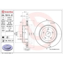 Dischi posteriori 316x20 Prime Subaru Impreza BRE-09.7813.21