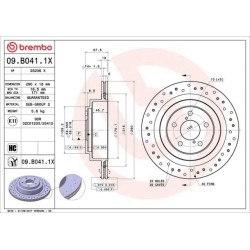 Dischi posteriori 290x18 Xtra Subaru Impreza BRE-09.B041.1X