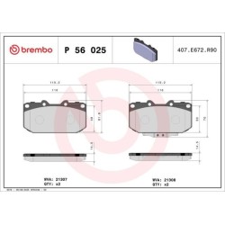 Pastiglie anteriori Prime Subaru Impreza BRE-P56025