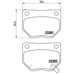 Pastiglie posteriori Prime Subaru Impreza BRE-P78016