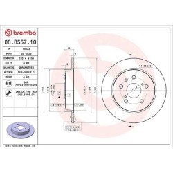 Dischi posteriori 278x9 Prime Suzuki Swift BRE-08.B557.10