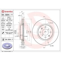 Dischi anteriori 256x22 Prime Suzuki Swift BRE-09.C934.11