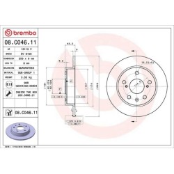 Dischi posteriori 259x9 Prime Suzuki Swift BRE-08.C046.11