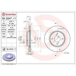 Dischi anteriori 252x20 Prime Suzuki Swift BRE-09.D247.11
