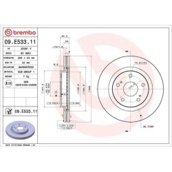 Dischi anteriori 285x24 Prime Suzuki Swift BRE-09.E533.11
