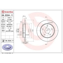 Dischi posteriori 252x9 Prime Suzuki Swift BRE-08.E534.11