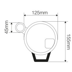 Contagiri ø125 0-11.000rpm SR Line SIM-TM/B2