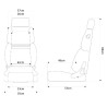 Sedile reclinabile Classic Black SIM-SRS/18