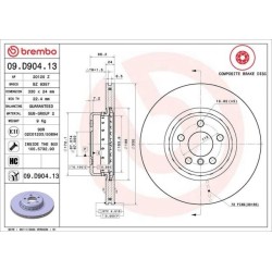 Dischi anteriori 330x24 Prime Toyota BRE-09.D904.13