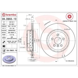 Dischi posteriori 330x20 Prime Toyota BRE-09.D902.13+09.D903.13