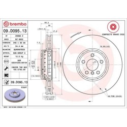 Dischi anteriori 348x36 Prime Toyota Supra BRE-09.D094.13+09.D095.13