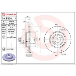 Dischi anteriori 260x22 Prime Toyota Yaris BRE-09.E530.11