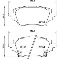 Pastiglie posteriori Prime Toyota Yaris BRE-P83178