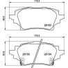 Pastiglie posteriori Prime Toyota Yaris BRE-P83178