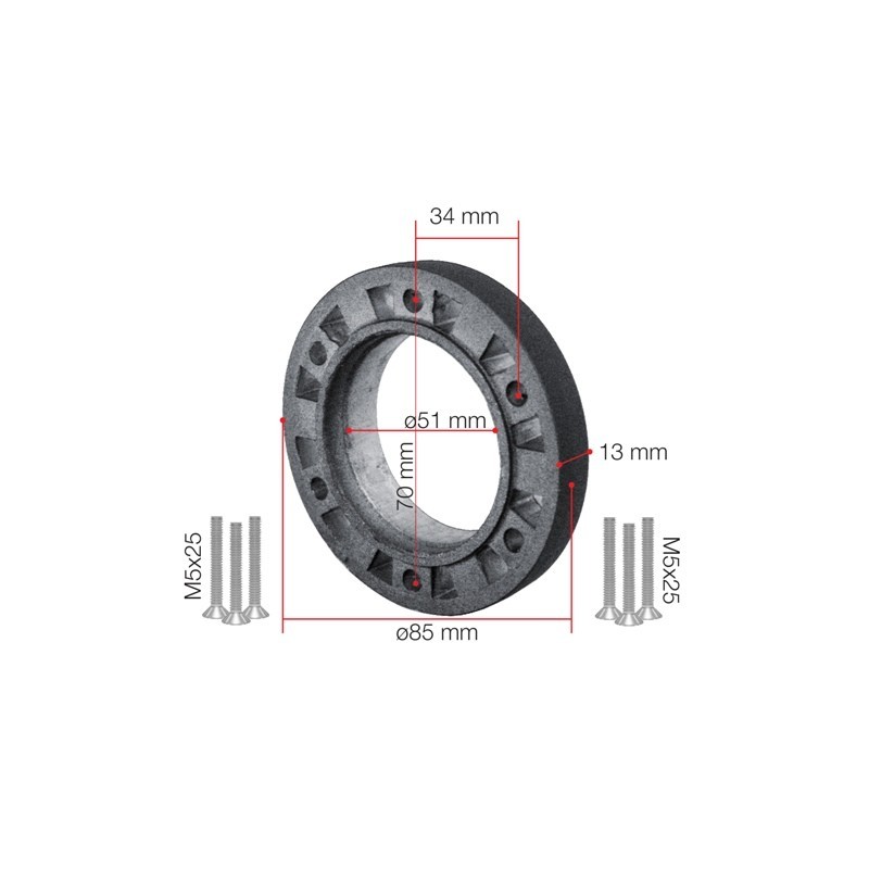 Distanziale mozzo da 13mm SIM-1313