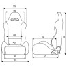 Sedile reclinabile Miky Nero SIM-SRS/8N
