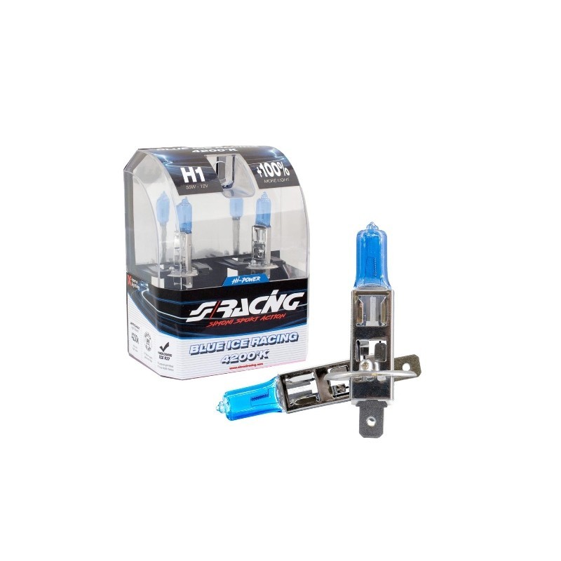 Lampadine H1 12v 55w Blue Ice Racing 4200k SIM-BIR/H1