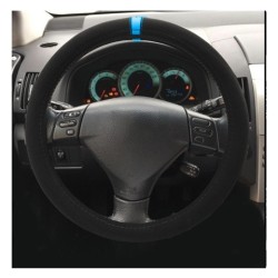 Coprivolante ø370-390 Carrera look nero/blu SIM-CVT/27B