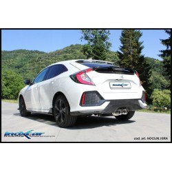 Silenziatore Doppio Tondo ø100 Racing centrale Honda Civic INO-HOCI.06.10RA