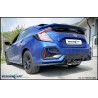 Silenziatore Doppio Tondo ø100 Racing centrale Honda Civic INO-HOCI.09.10RA