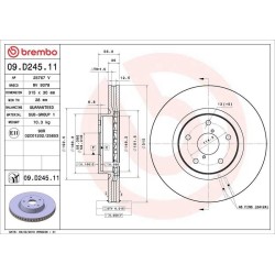 Dischi anteriori 315x30 Prime Subaru Levorg BRE-09.D245.11