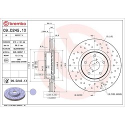 Dischi anteriori 315x30 Xtra Subaru Levorg BRE-09.D245.1X