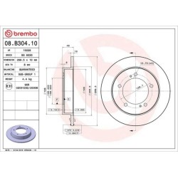 Dischi anteriori 290x10 Prime Suzuki Jimny BRE-08.B304.10