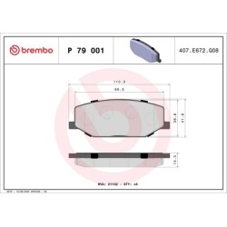 Pastiglie anteriori Prime Suzuki Jimny BRE-P79001