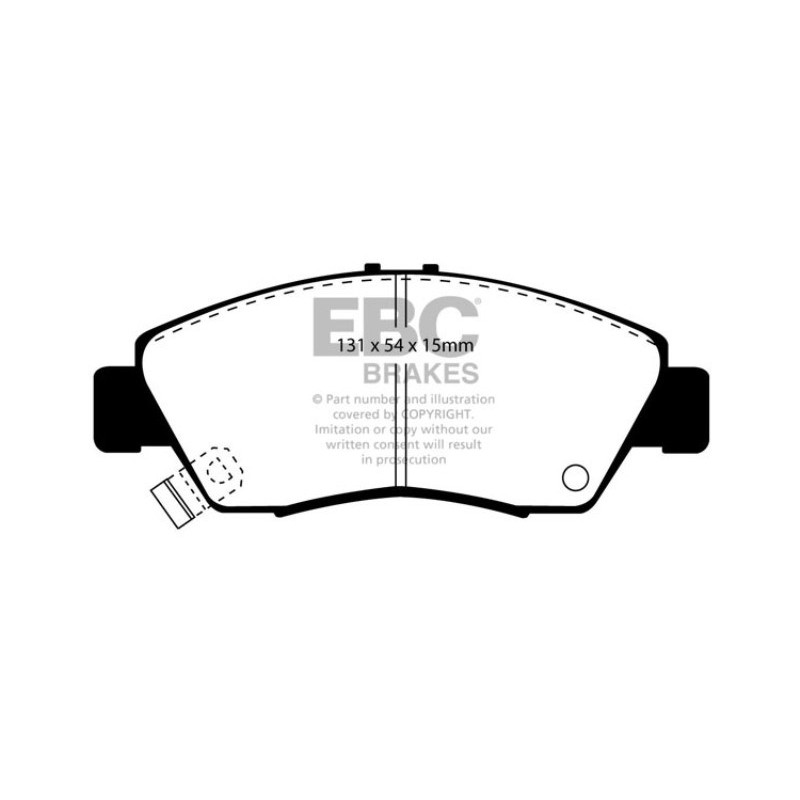 Pastiglie anteriori Yellow Stuff Honda Civic EBC-DP4890R