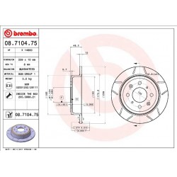 Dischi freno posteriori 239x10 Max BRE-08.7104.75