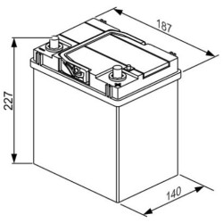 Batteria S4 018 40Ah - 330A BOS-0092S40180