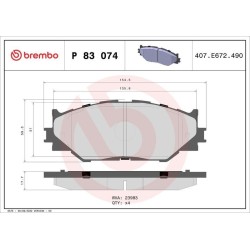 Pastiglie anteriori Prime Lexus Is BRE-P83074