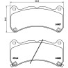 Pastiglie anteriori Prime Lexus IS-F BRE-P83146