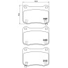 Pastiglie posteriori Prime Lexus IS-F BRE-P83134