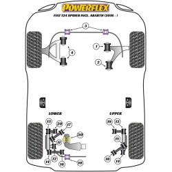 Pos.13 - Boccole posteriori bracci di collegamento inferiori Abarth 124 Spider POW-PFR36-613
