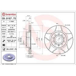 Dischi anteriori 280x22 Max Audi/Seat/Skoda/Vw BRE-09.9167.75